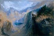 John Martin Manfred on the Jungfrau oil painting on canvas
